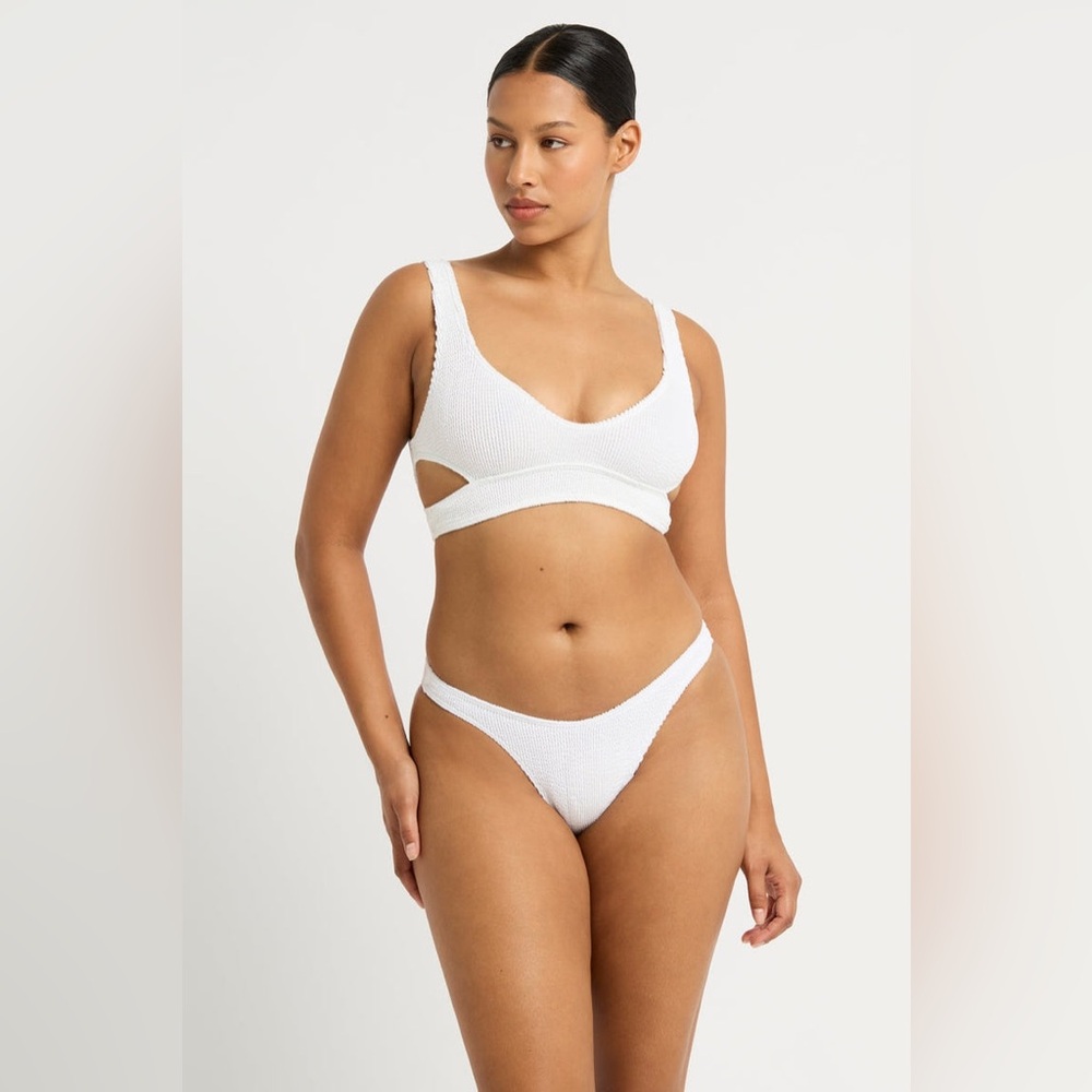 Bond-Eye nino crop Top, White, $125